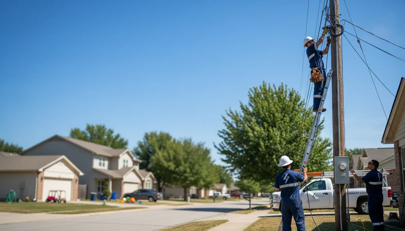 Residential electrician providing installation services in White Cloud, KS
